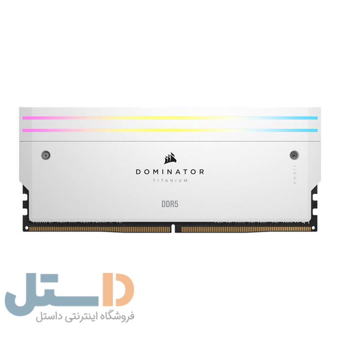 رم دسکتاپ کورسیر سفید مدل Dominator Titanium RGB DDR5 دو کاناله 7000 مگاهرتز ظرفیت 32 گیگابایت CL34 -gallery-4 - https://www.dostell.com/